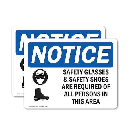 Signmission 3.5 in Height, 5 in Width, Vinyl Decal, Rectangle OS-2PACK-NS-D-35-L-18148
